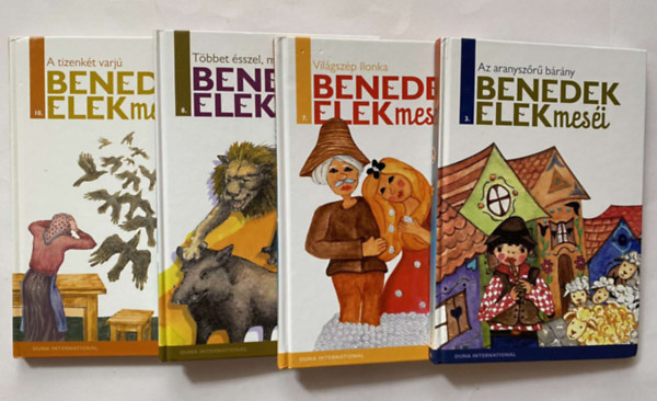 Benedek  Elek - 5 DB BENEDEK ELEK K�TET A "BENEDEK ELEK MES�I" SOROZATB�L:1.	A TIZENK�T VARJ� (10.) 2.	AZ ARANYSZ�R� B�R�NY (3.) 3.	T�BBET �SSZEL, MINT ER�VEL! (8.) 4.	VIL�GSZ�P ILONKA (7.) 5. A CSILLAGSZEM� JUH�SZ  (18.)