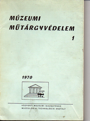 Múzeumi műtárgyvédelem 1/1970