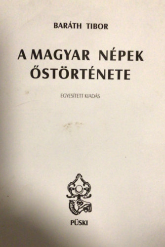 Barth Tibor - A magyar npek strtnete
