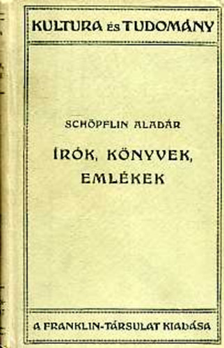 Schpflin Aladr - rk, knyvek, emlkek