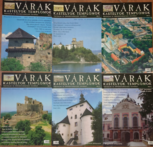 A V�rak, kast�lyok templomok 2007-es �vfolyama: 2007. febru�r, 2007. �prilis,  2007. j�nius,  2007. okt�ber,  2007. december