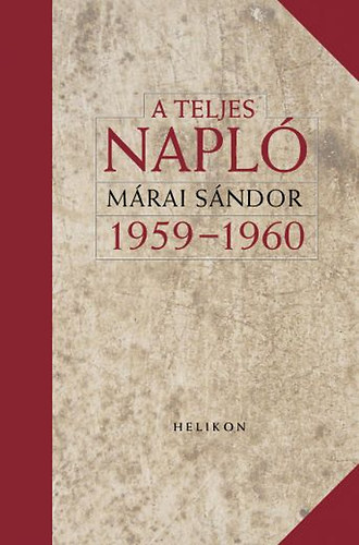 Mrai Sndor - A teljes napl - 1959-60