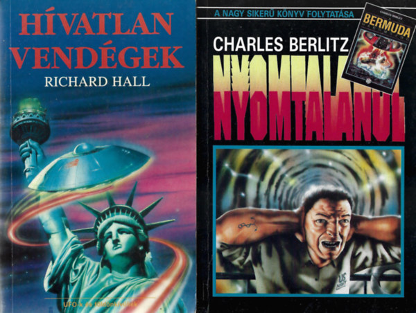 2 db knyv, Richard Hall: Hvatlan vendgek, Charles Berlitz: Nyomtalanul