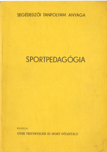 Gyri Pl - Sportpedaggia segdedzi tanfolyam anyaga
