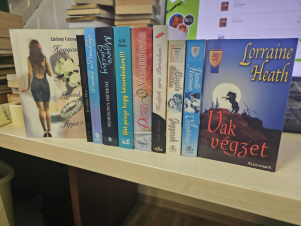 Josephine Hart, Maeve Binchy, Gill Sims, Barbara Delinsky, Sarah Turnbull, Gayle Callen, Danelle Harmon, Lorraine Heath Lindsay Graves - 10db romantika, KÖNYVMENTŐ AJÁNLAT: Hogyan fogjunk férjet?+ Gyűlöllek+ Randevú a Broadwayn+ Dublini vacsorák+ Hát persze hogy káromkodom+ Vakmerő nyár+ Kezdjük újra Párizsban+ Jegyesek+ A veszedelmes+ Vak végzet