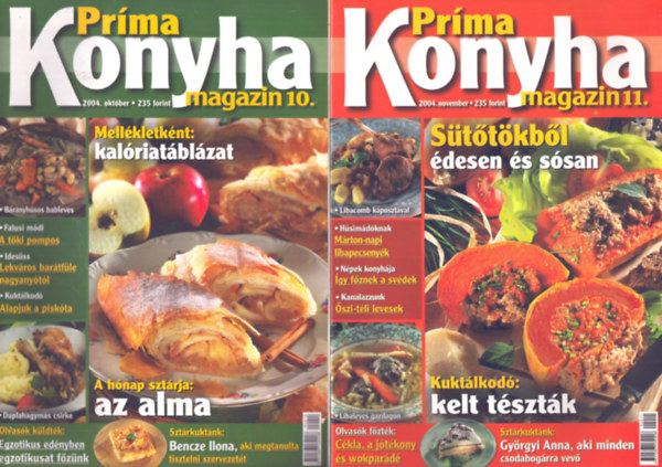 Hargitai Gyrgy  (fszerk.) - Prma konyha magazin 2004. (10., 11., 12. szmok)