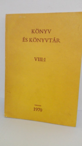 Lengyel Imre-Tth Bla - Knyv s knyvtr VIII:1