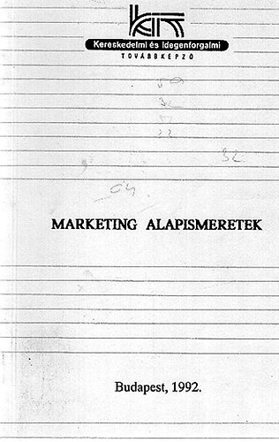 B�rczin� Dr. Juhos J�lia - Marketing alapismeretek