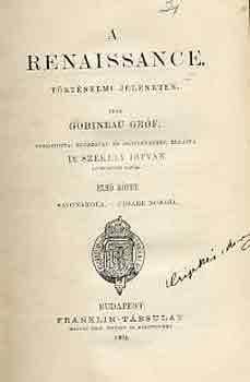 Gobineau grf - A renaissance I-II.