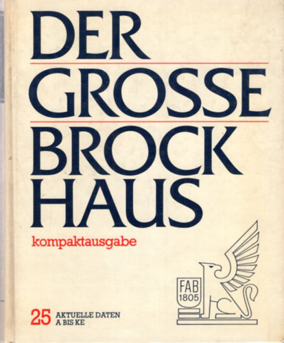 Der Grosse Brock Haus 25 ( nmet lexikon )