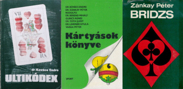 Dr. Kovcs Endre, Znkay Pter, Dr. Kovcs Endre - 3 db krtyajtk knyv: Bridzs + Krtysok knyve + Ultikdex