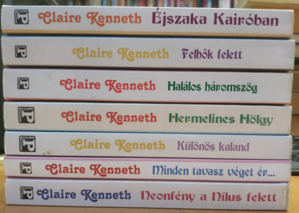 Claire Kenneth - 7 db Claire Kenneth: jszaka Kairban; Felhk felett; Hallos hromszg; Hermelines Hlgy; Klns kaland; Mindent tavasz vget r...; Neonfny a Nlus felett