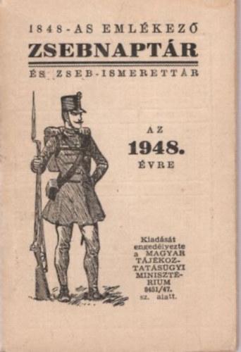 1848 -as emlkez zsebnaptr s zseb-ismerettr  az 1948-as vre