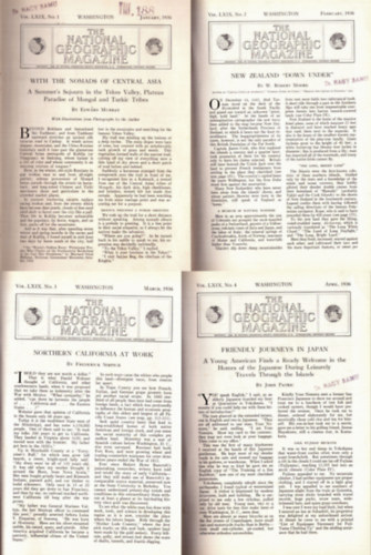 Több szerző - The National Geographic magazine Vol. LXIX. 1936. January-June (6 szám egybekötve)