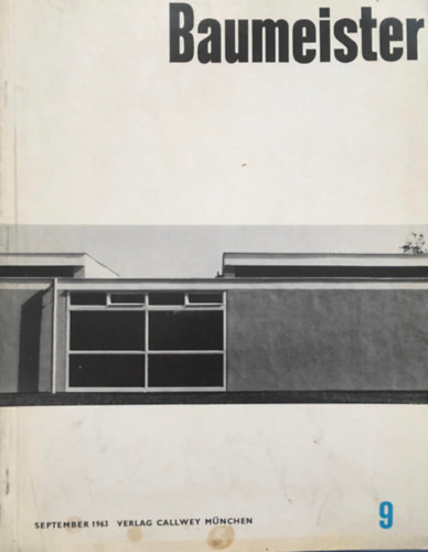 Verlag Georg D. W. Callwey - Baumeister 1963/9