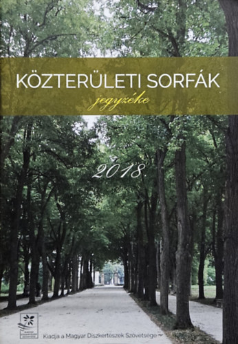 Dr. Szab� Krisztina - K�zter�leti sorf�k jegyz�ke  2018