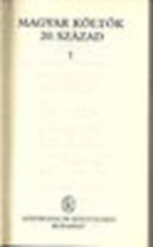 Magyar k�lt�k 20. sz�zad I-II.