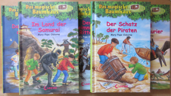 Mary Pope Osborne - Das magische Baumhaus 1-5. kötet: Im Tal der Dinosaurier; Der geheimnisvolle Ritter; Das Geheimnis der Mumie; Der Schatz der Piraten; Im Land der Samurai