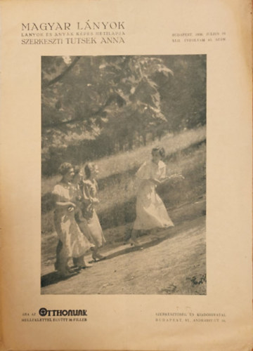 Tutsek Anna  (szerk.) - Magyar L�nyok - L�nyok �s any�k k�pes hetilapja 1936 (XLII. �vf. 43. sz�m)