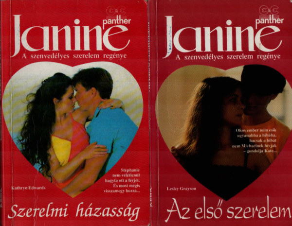 Kathryn Edwards Grayson Lesley - 2 db Janine: Az els� szerelem, Szerelmi h�zass�g.