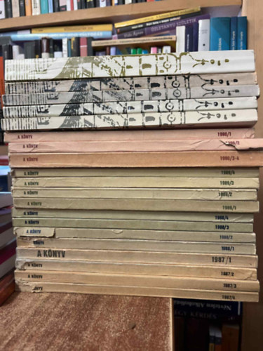 Vecsey Beatrix Kocsis L. Mihly  (szerk.) - 15 db A knyv folyirat + 5 db Knyv s knyvtr folyirat