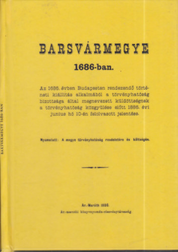 Dillesz Sndor - Barsvrmegye 1686-ban