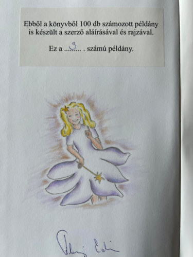 Tihanyi Edit - Varázsvilág - aláírt, számozott, egyedi rajzzal - Spirituális gyerekkönyv Felnőtt gyermekeknek is - Gunagriha ajánlásával
