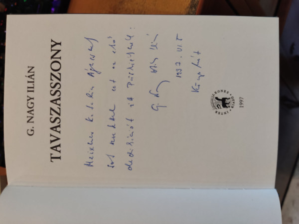 G. Nagy Ilián - Tavaszasszony - G. Nagy Ilián versei