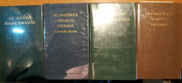 4 ktet "Vilgirodalom klasszikusai":  Klasszikus Spanyol drmk + Klasszikus Francia drmk + XIX. szzadi Nmet drmk + XX. szzadi Angol drmk