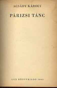Acs�dy K�roly - P�rizsi t�nc