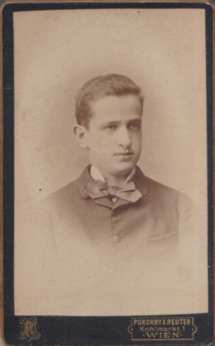 Pokorny & Reuter: Fiatalember portréja (6,5x10,5 cm) (vizitkártya)