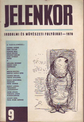 Jelenkor 1978.  Irodalmi �s m�v�szeti foly�irat - XXII. �vfolyam 9. sz�m