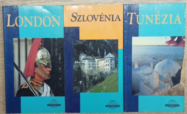 Horv�th Tibor, Michael Tomkinson, Susan Grossman - 3 db Cartographia �tik�nyv: London - Tun�zia - Szlov�nia