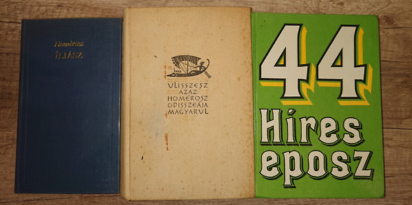 Hom�rosz - 3 k�nyves epikus csomag: Illi�sz, Od�sszeusz, azaz Hom�rosz Od�ssze�ja magyarul + 44 h�res eposz