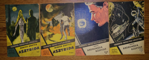 Mircea Brates Crisan Fagerasu - 4 füzet a Tudományos-fantasztikus elbeszélések című sorozatból: Szerelem 41042 **, Szerelem 41042 ***, Szerelem 41042 ****, Asztrida **