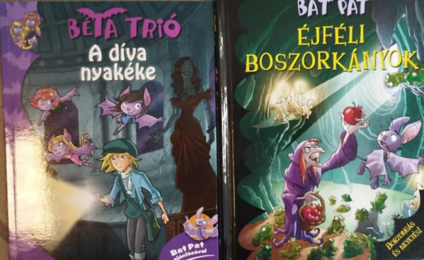 Brilly Pat Roberto Pavanello - 2db könyv :A díva nyakéke+Bat Pat: Éjféli boszorkányok