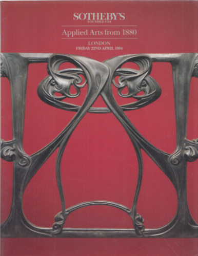 Sotheby's London - Applied arts from 1880 (22nd April 1994)