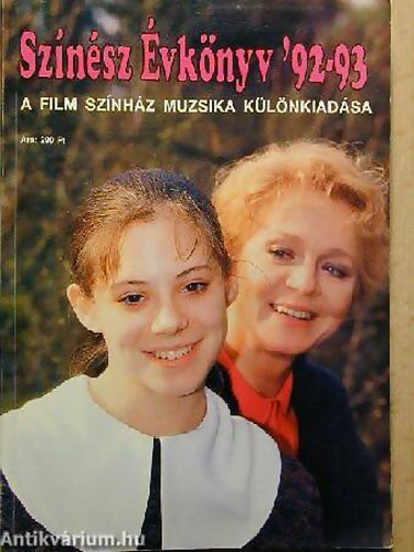 Sas Gy�rgy szerk. - Sz�n�sz �vk�nyv '92-93 A FILM SZ�NH�Z MUZSIKA K�L�NKIAD�SA