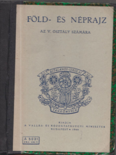 Udvarhelyi Kroly - Fld-s nprajz az V. osztly szmra