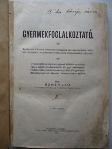 Exner Le - Gyermekfoglalkoztat