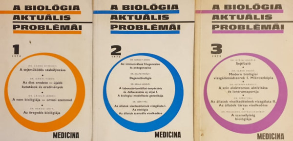 Dr. Csaba Gyrgy  (szerk.) - A biolgia aktulis problmi 1-3.