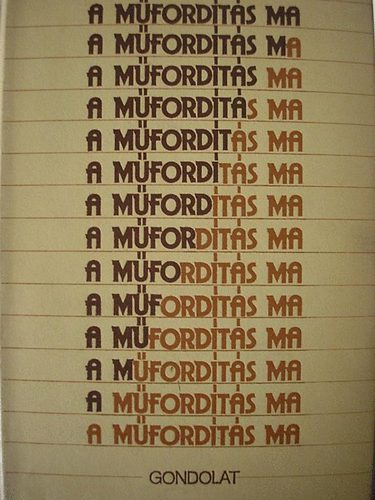 A mfordts ma -  Tanulmnyok