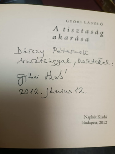 Gy�ri L�szl� - A tisztas�g akar�sa