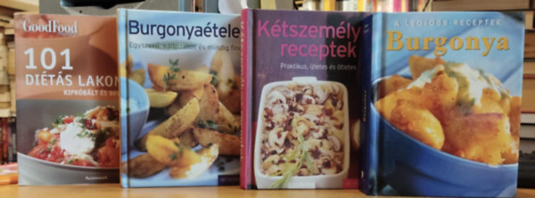 Jenny Stacey, Art Nouveau, Orlando Murrin - 4 db kisalak szakcsknyv: 101 dits lakoma + Burgonya + Burgonyatelek + Ktszemlyes receptek
