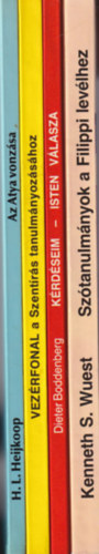 Dieter Boddenberg, Kenneth S. Wuest, G. C. Willis H. L. Heijkoop - 4 db vallsi knyv: Sztanulmnyok a Filippi levlhez - A grg jszvetsg nhny elrejtett kincse + krdseim - Isten vlasza + Vezrfonal a Szentrs tanulmnyozshoz + Az Atya vonzsa