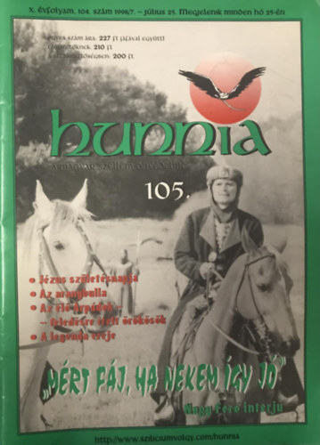 Hunnia - A magyar szellem nvdelme 105.