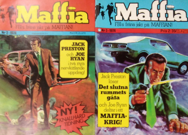 2 db. Maffia - 1974. Nr 2, Nr 3. ( Svd nyelv )