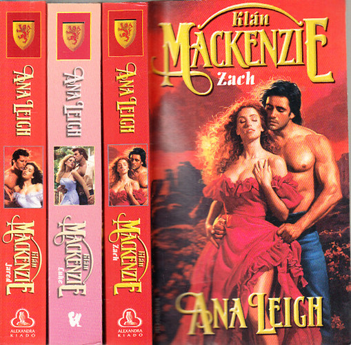 Ana Leigh - 4 db. kötet a MacKenzie-klán sorozatból (Zach + Luke + Jared + Josh)