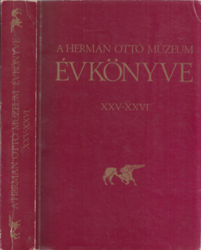 A Herman Ottó Múzeum évkönyve XXV - XXVI.