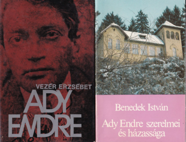 Millok Éva, Vezér Erzsébet, Benedek István, Ady Endre Balogh László - 5 db Kötet Ady Endréről: Mag hó alatt, Fogoly a vártoronyban, Ady Endre, Ady Endre szerelmei és házassága, Léda és Csinszka